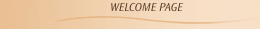 WELCOME PAGE